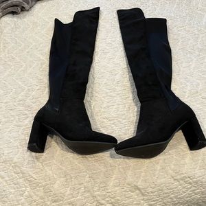 Like new black over knee boots size 5.5